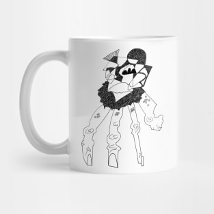 BBOONIE Adult Hoodie Abstract Fingers Black Mug